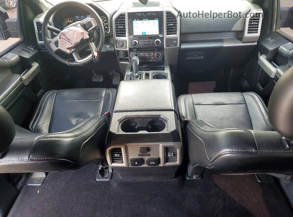 1FTEW1EF1HFA28065 2017 FORD F150 Black Dashboard view
