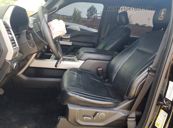 1FTEW1EF1HFA28065 2017 FORD F150 Black Front interior view