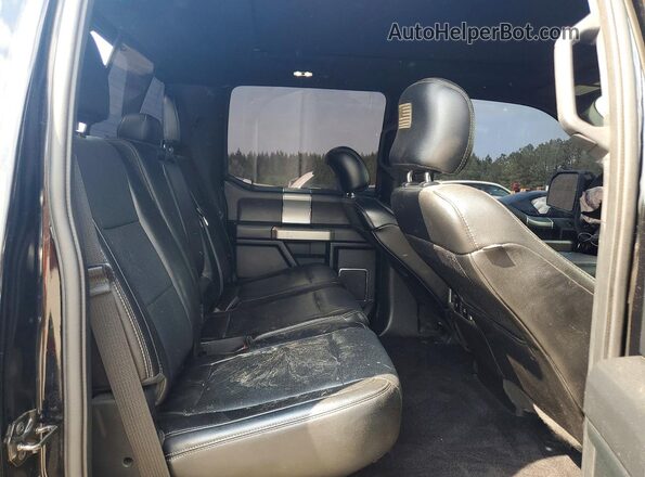 1FTEW1EF1HFA28065 2017 FORD F150 Black Rear seats view