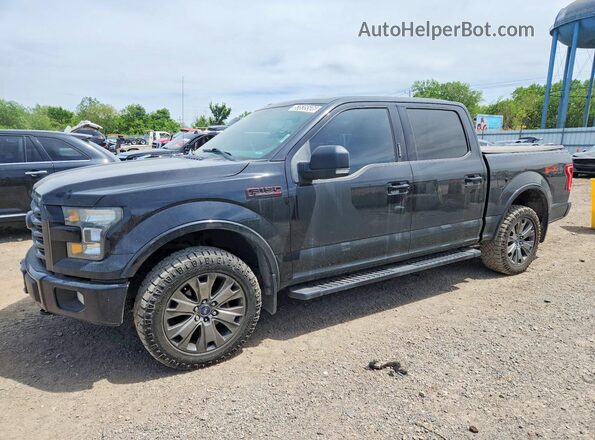 1FTEW1EF3GFC49942 2016 FORD F150 Черный Передняя левая четверть