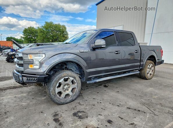 1FTEW1EF3HFC43320 2017 FORD F150 Серый Передняя левая четверть