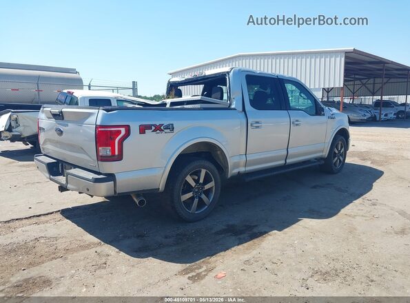 1FTEW1EF4GFA43366 2016 FORD F150 Серебряный Задняя правая четверть