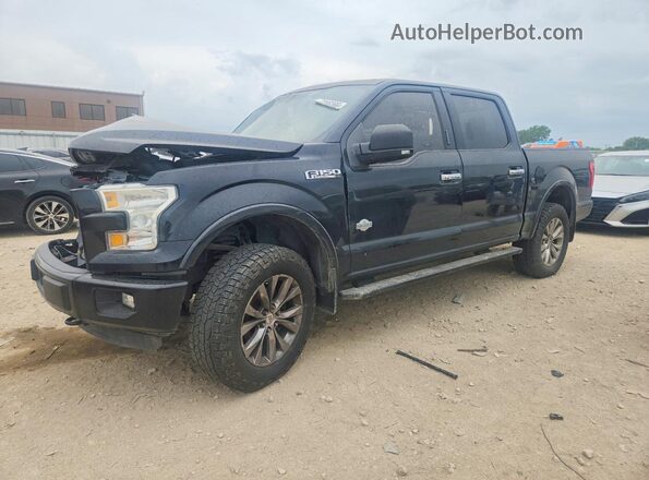 1FTEW1EF4GKF18554 2016 FORD F150 Черный Передняя левая четверть