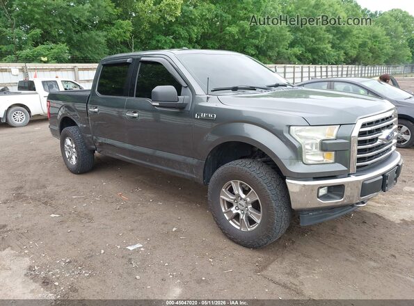 1FTEW1EF4HFA07159 2017 FORD F150 Серый Передняя правая четверть