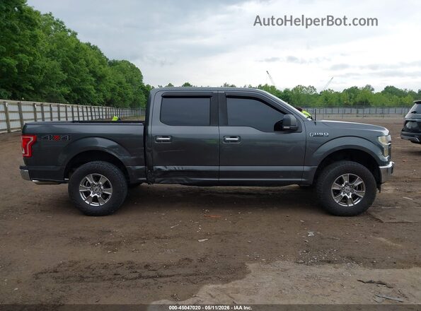 1FTEW1EF4HFA07159 2017 FORD F150 Серый Вид задней части салона