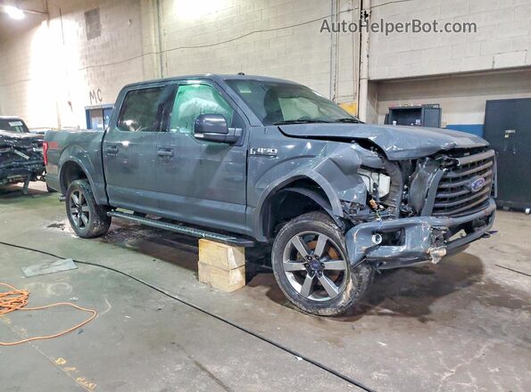 1FTEW1EF8GFC28889 2016 FORD F150 Серый Передняя правая четверть
