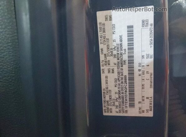 1FTEW1EF8GFC28889 2016 FORD F150 Серый Вид подкапотного пространства