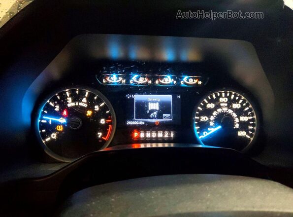 1FTEW1EF8GFC28889 2016 FORD F150 Серый Вид щитка приборов
