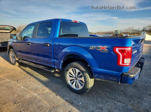 1FTEW1EF8HKC82444 2017 FORD F150 Синий Задняя левая четверть