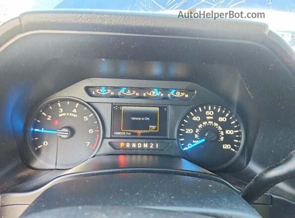 1FTEW1EF8HKC82444 2017 FORD F150 Синий Вид щитка приборов