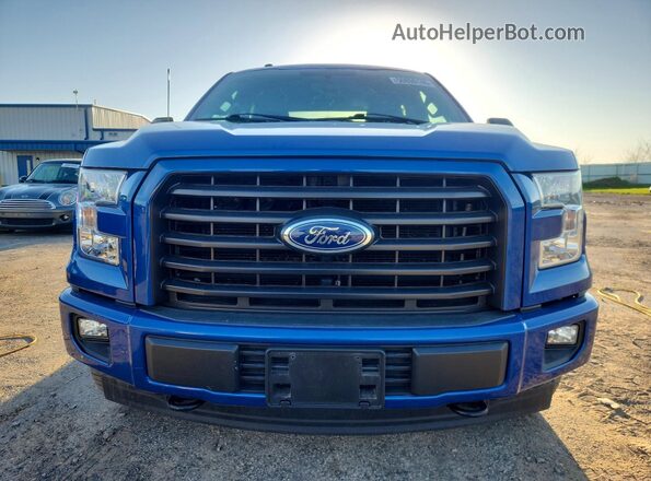 1FTEW1EF8HKC82444 2017 FORD F150 Синий Вид спереди