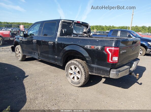 1FTEW1EF9GFB82487 2016 FORD F150 Черный Задняя левая четверть