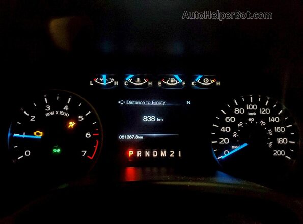 1FTEW1EFXHFC39250 2017 FORD F150 Красный Вид щитка приборов