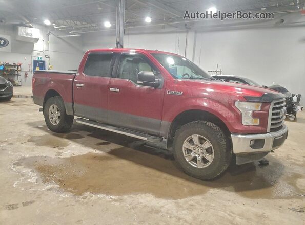 1FTEW1EFXHFC39250 2017 FORD F150 Красный Передняя правая четверть