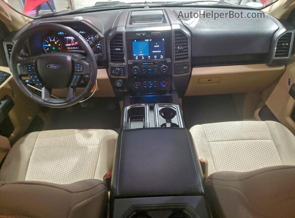 1FTEW1EFXHFC39250 2017 FORD F150 Красный Вид панели приборов