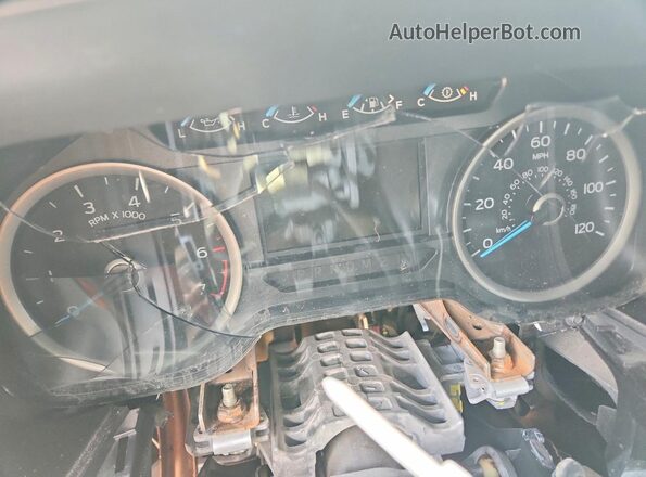 1FTEW1EFXHKC70604 2017 FORD F150 Серебряный Вид щитка приборов