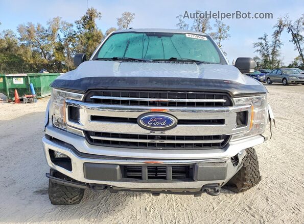 1FTEW1EG1JFD16554 2018 FORD F150 Серебряный Вид спереди