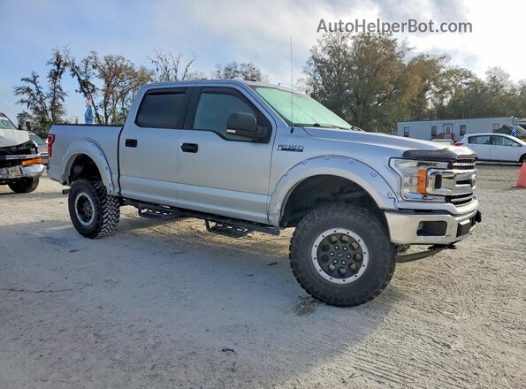 1FTEW1EG1JFD16554 2018 FORD F150 Серебряный Передняя правая четверть