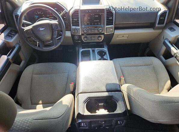 1FTEW1EG1JKF73043 2018 FORD F150 Серый Вид панели приборов