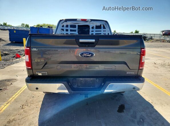 1FTEW1EG1JKF73043 2018 FORD F150 Серый Вид сзади