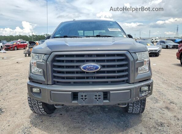 1FTEW1EG2HKC90063 2017 FORD F150 Серый Вид спереди