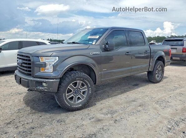 1FTEW1EG2HKC90063 2017 FORD F150 Серый Передняя левая четверть