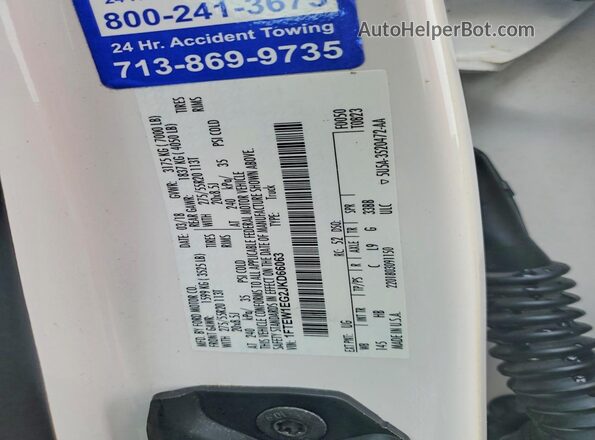 1FTEW1EG2JKD66063 2018 FORD F150 White Շարժիչի բաժամունքի տեսք