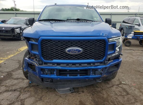 1FTEW1EG3JFC08520 2018 FORD F150 Blue Вид спереду