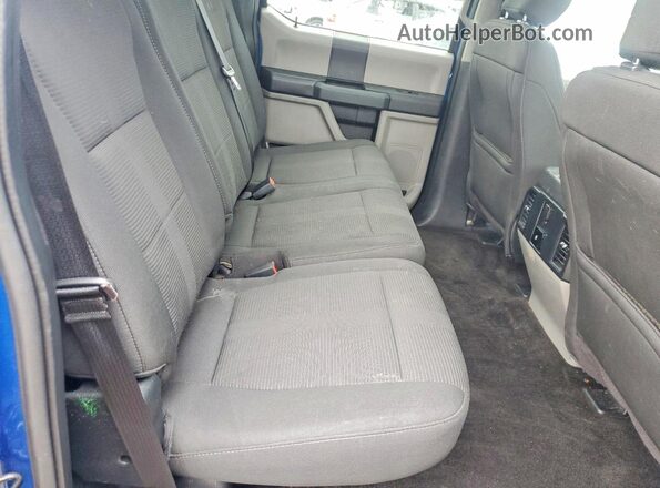 1FTEW1EG3JFC08520 2018 FORD F150 Blue Вид задніх сидінь