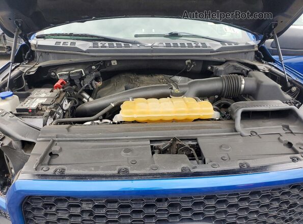 1FTEW1EG3JFC08520 2018 FORD F150 Blue Вид задньої частини салону