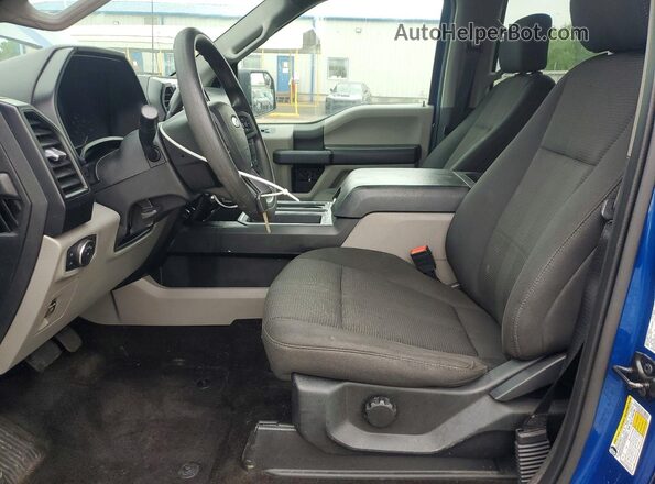 1FTEW1EG3JFC08520 2018 FORD F150 Blue Вид салону спереду