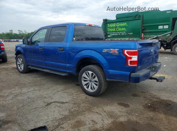 1FTEW1EG3JFC08520 2018 FORD F150 Blue Задня ліва чверть
