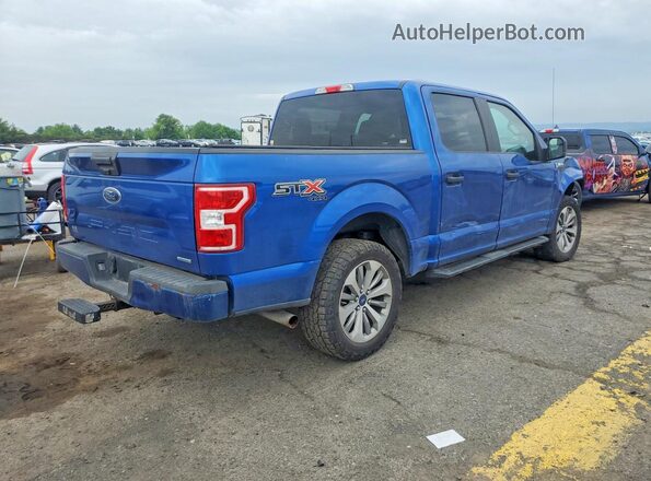 1FTEW1EG3JFC08520 2018 FORD F150 Blue Задня права чверть