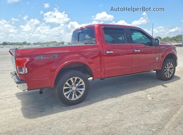 1FTEW1EG4HFC81941 2017 FORD F150 Бордовый Задняя правая четверть