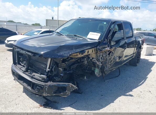 1FTEW1EG5HKE45706 2017 FORD F150 Черный Передняя левая четверть