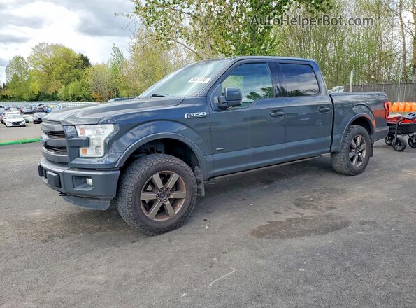 1FTEW1EG6GFA80055 2016 FORD F150 Черный Передняя левая четверть