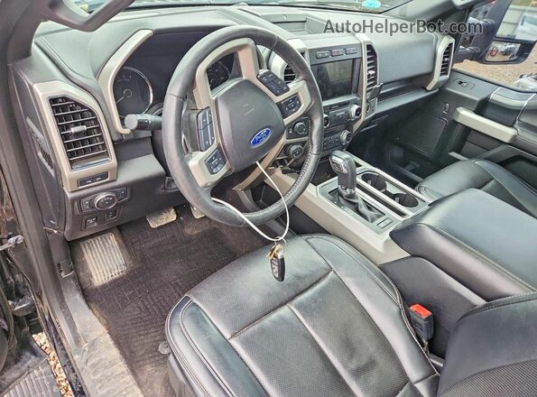 1FTEW1EG6JFE62402 2018 FORD F150 Черный Вид панели приборов