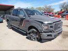 2018 Ford F-150 Lariat Серый vin: 1FTEW1EG7JFB44367