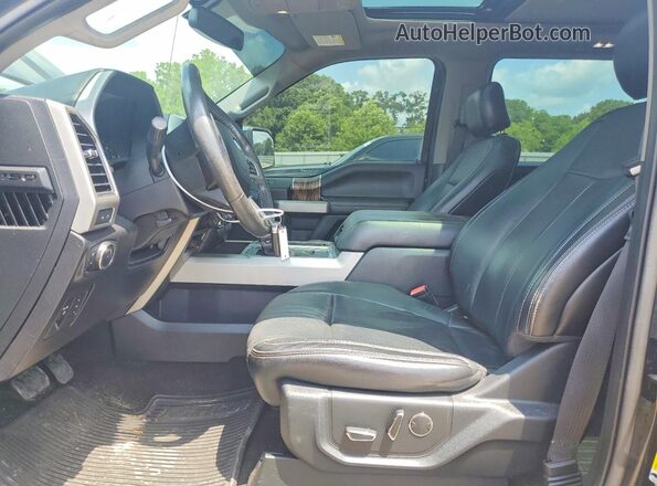 1FTEW1EG7JKD04657 2018 FORD F150 Black Widok wnętrza z przodu