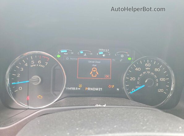 1FTEW1EG8GFD17032 2016 FORD F150 Белый Вид щитка приборов