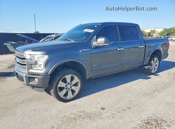 1FTEW1EGXGFD11684 2016 FORD F150 Gray Front left