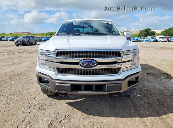 1FTEW1EGXJKF84445 2018 FORD F150 White Widok z przodu