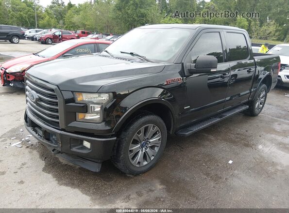 1FTEW1EP0HFB20437 2017 FORD F150 Черный Передняя левая четверть