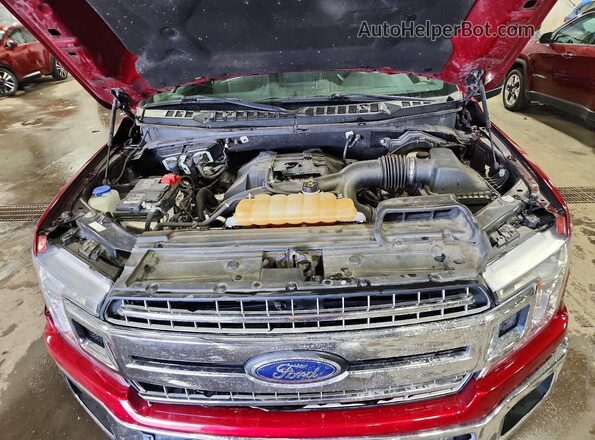 1FTEW1EP0JFC02092 2018 FORD F150 Red Вид задньої частини салону