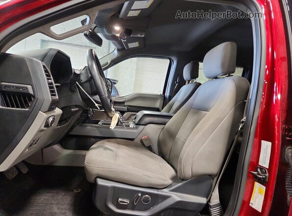 1FTEW1EP0JFC02092 2018 FORD F150 Red Вид салону спереду