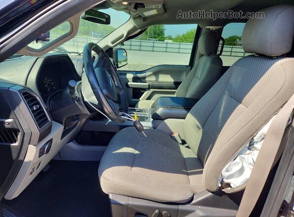 1FTEW1EP0KFA74292 2019 FORD F150 Black Front interior view