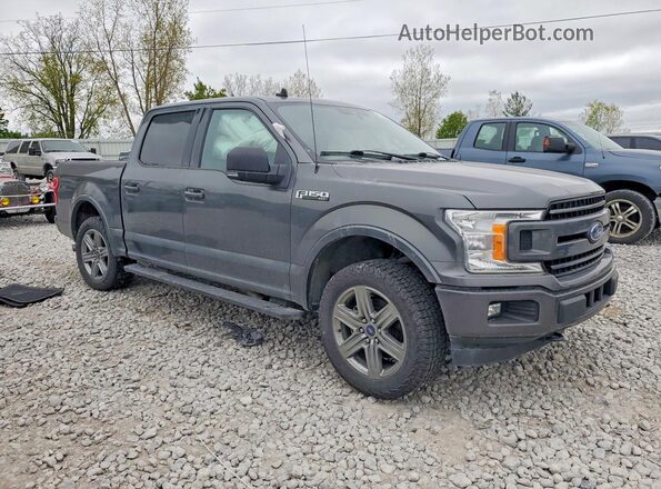 1FTEW1EP0KFA86345 2019 FORD F150 Gray Передня права чверть