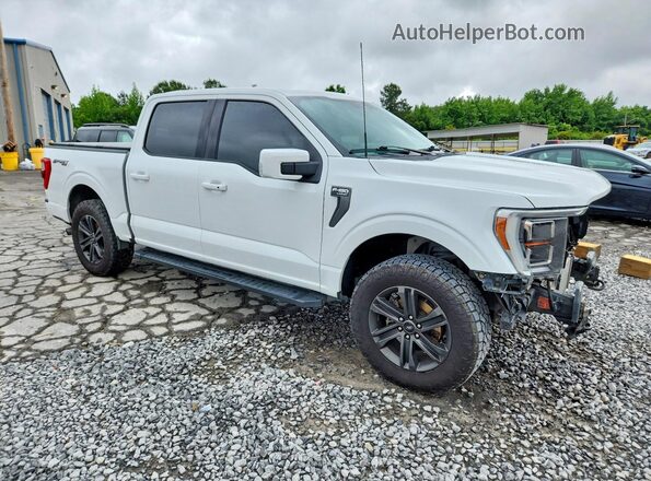 1FTEW1EP0MFB93124 2021 FORD F150 Белый Передняя правая четверть