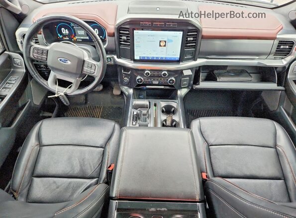 1FTEW1EP0MFB93124 2021 FORD F150 Белый Вид панели приборов