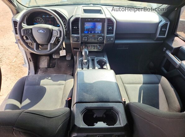 1FTEW1EP1KFC24958 2019 FORD F150 White Вид панелі приладів